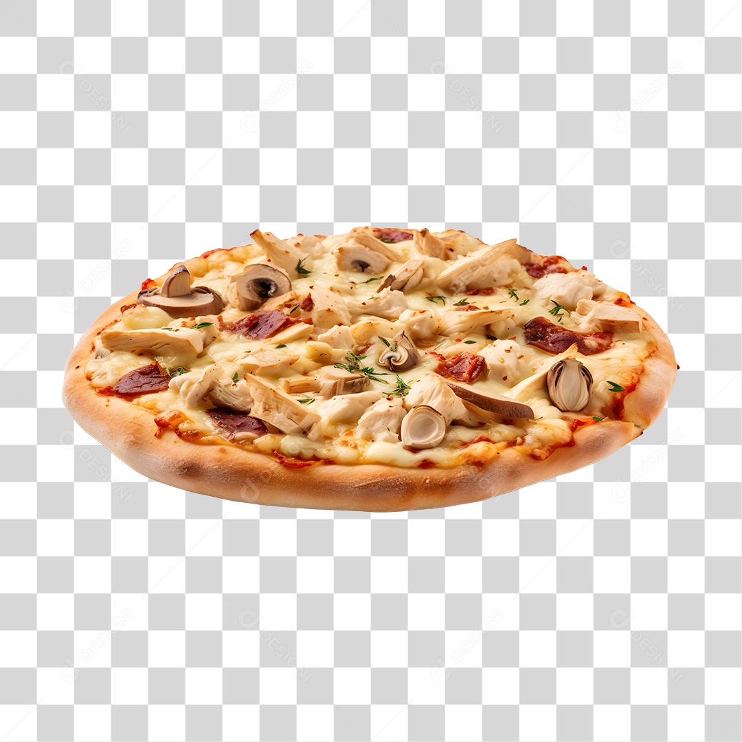 Deliciosa Pizza Tabua De Madeira PNG Transparente