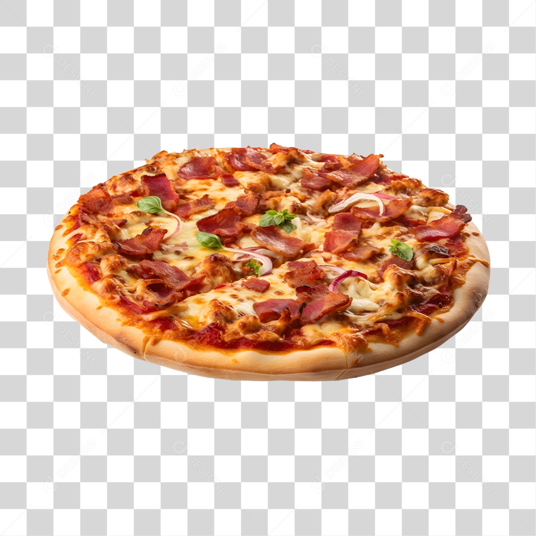 Deliciosa Pizza Tabua De Madeira PNG Transparente