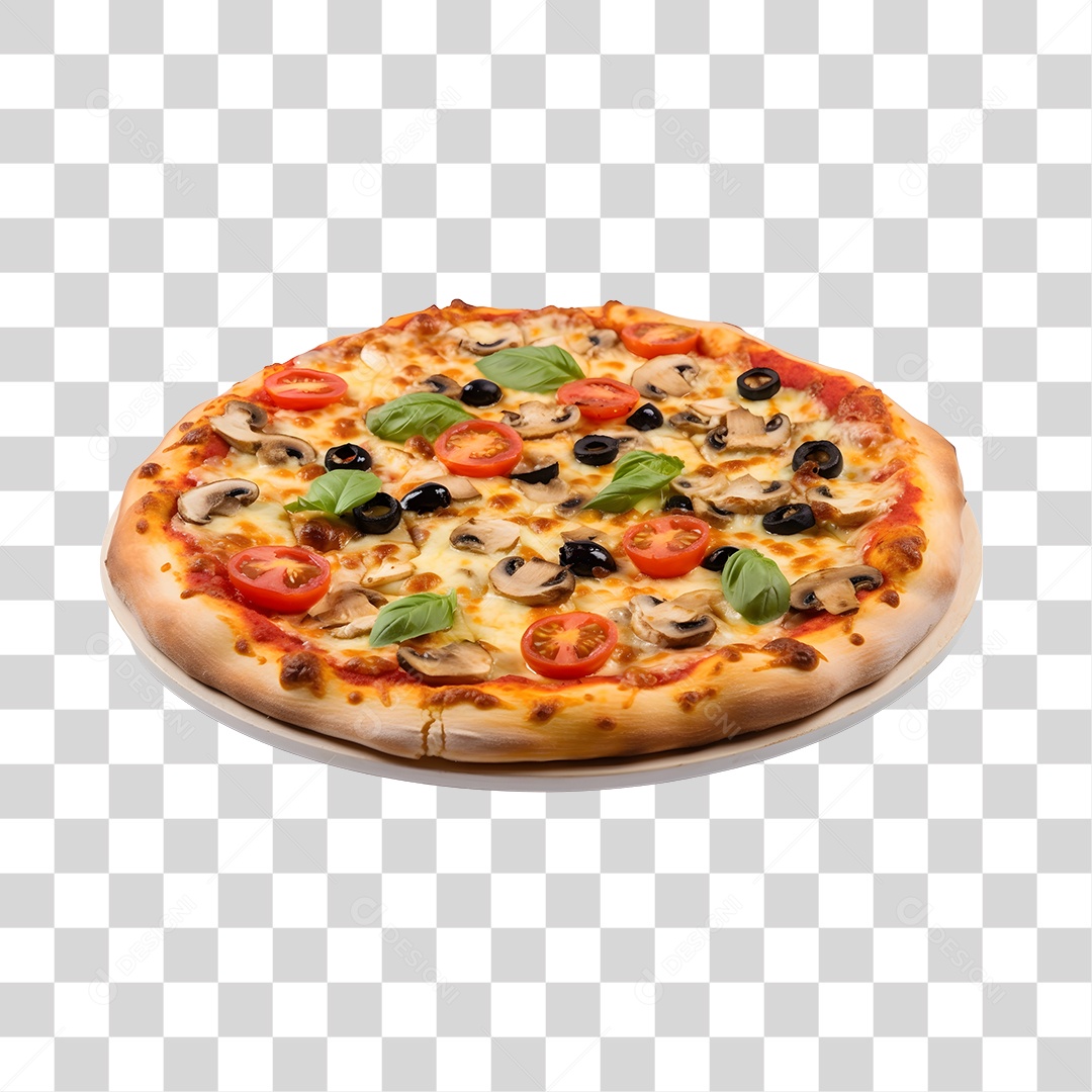 Deliciosa Pizza Tabua De Madeira PNG Transparente