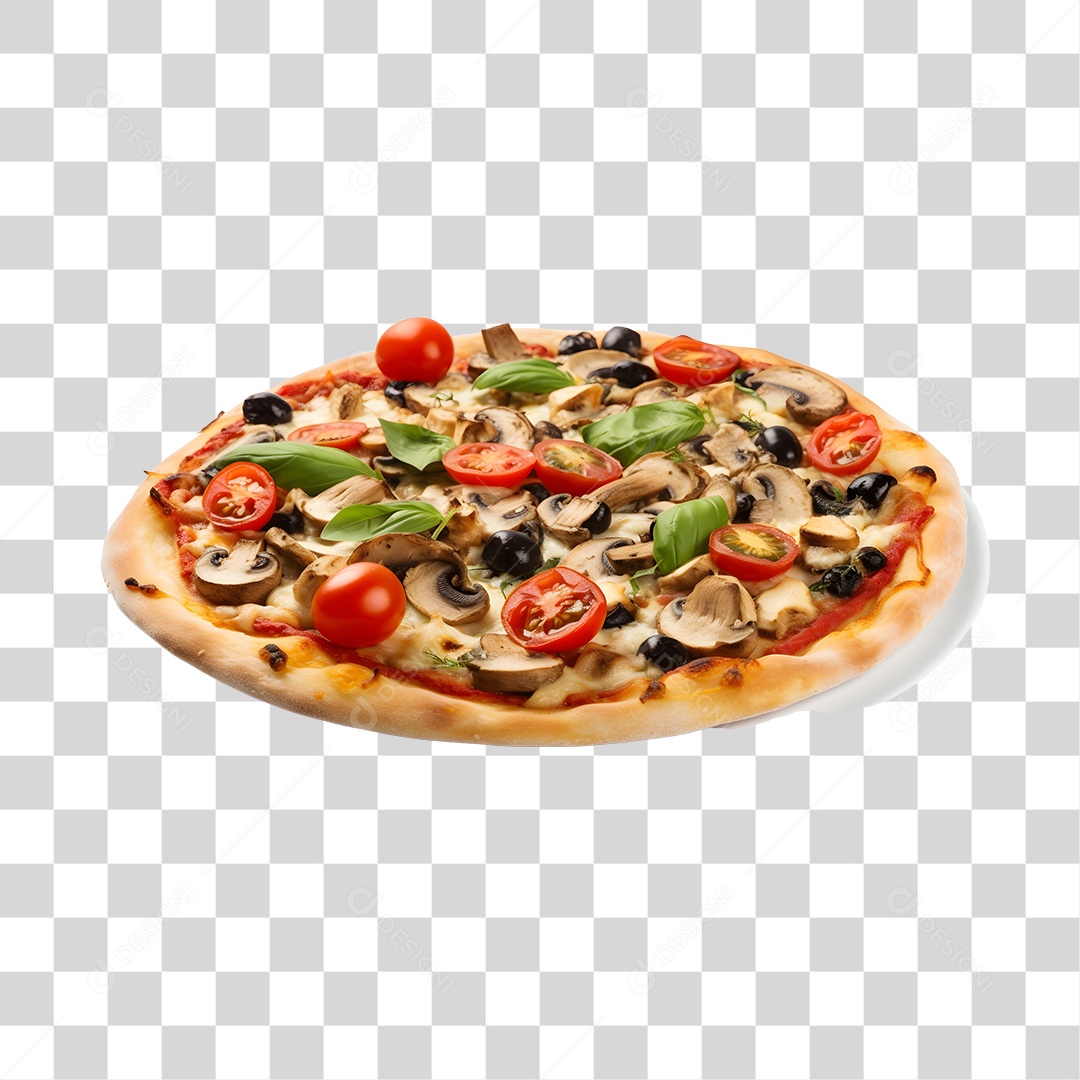 Deliciosa Pizza Tabua De Madeira PNG Transparente