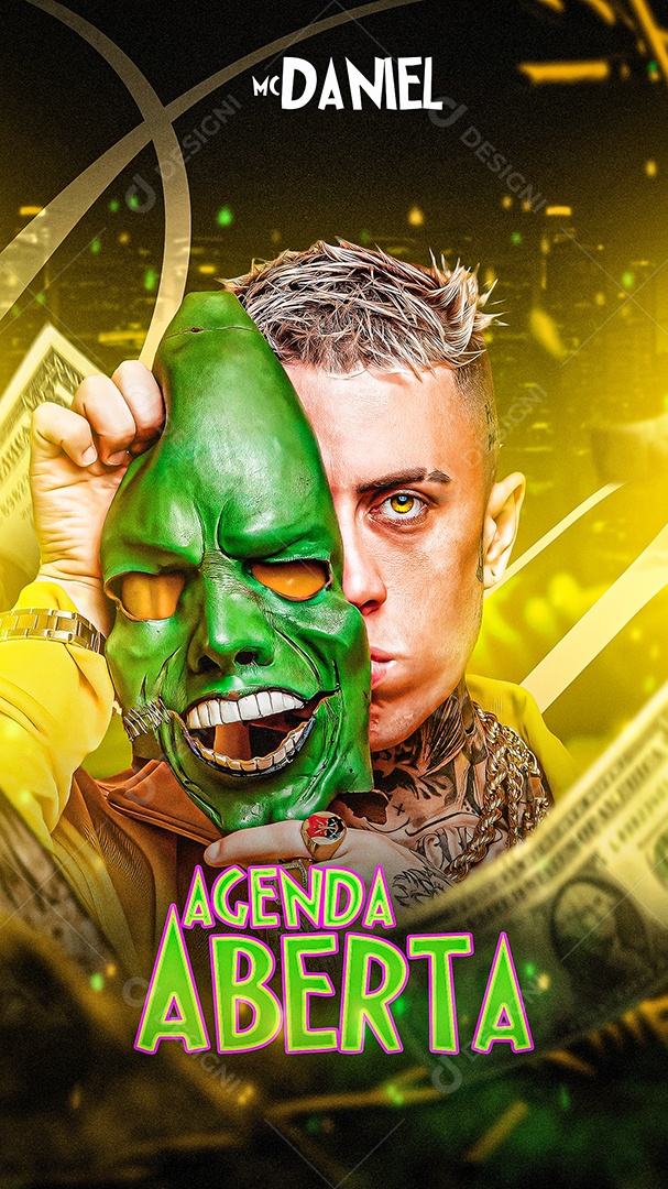 Social Media Flyer Story Agenda Aberta Mc Daniel PSD Editavel