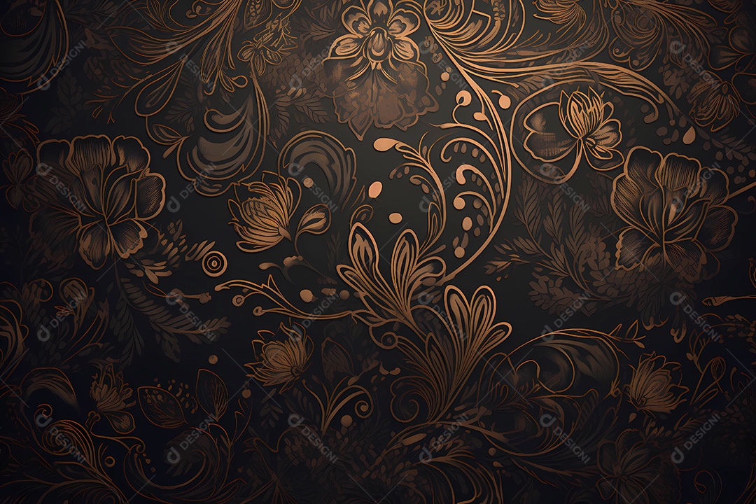 Design de ilustração floral de luxo. fundo do papel de parede.