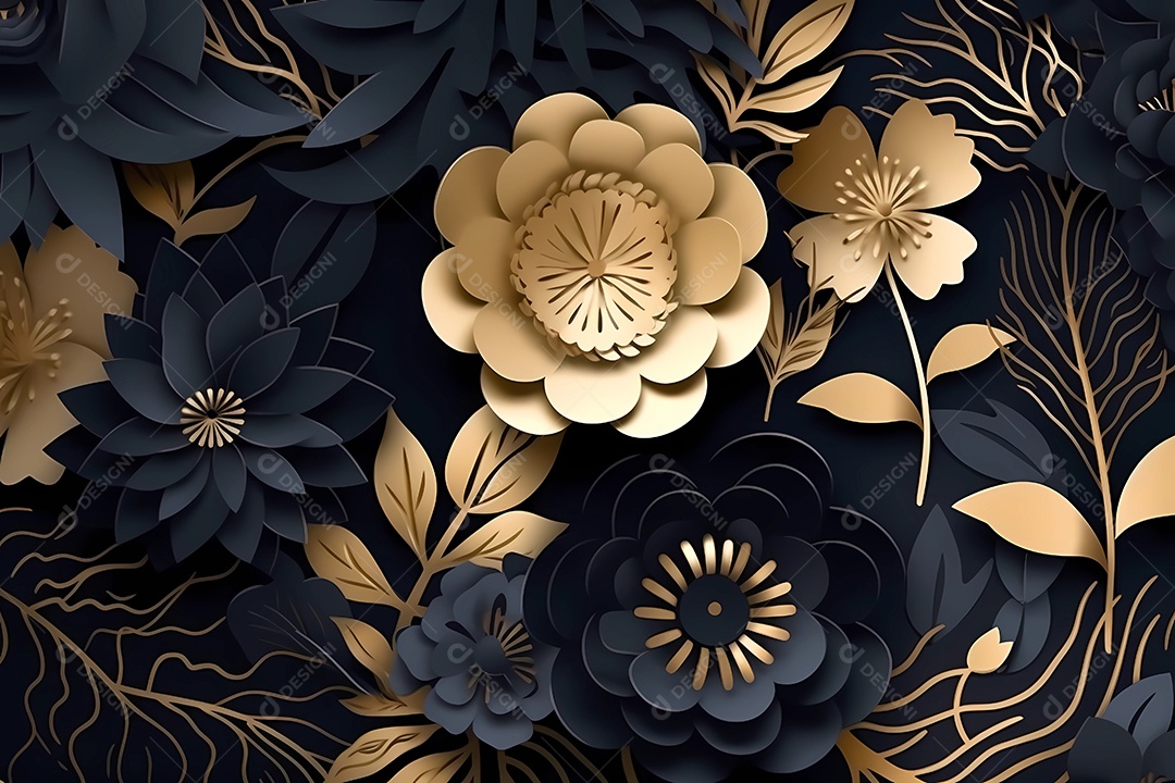 Design de ilustração floral de luxo. fundo do papel de parede.
