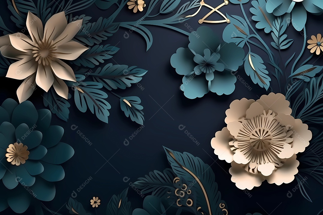 Design de ilustração floral de luxo. fundo do papel de parede.