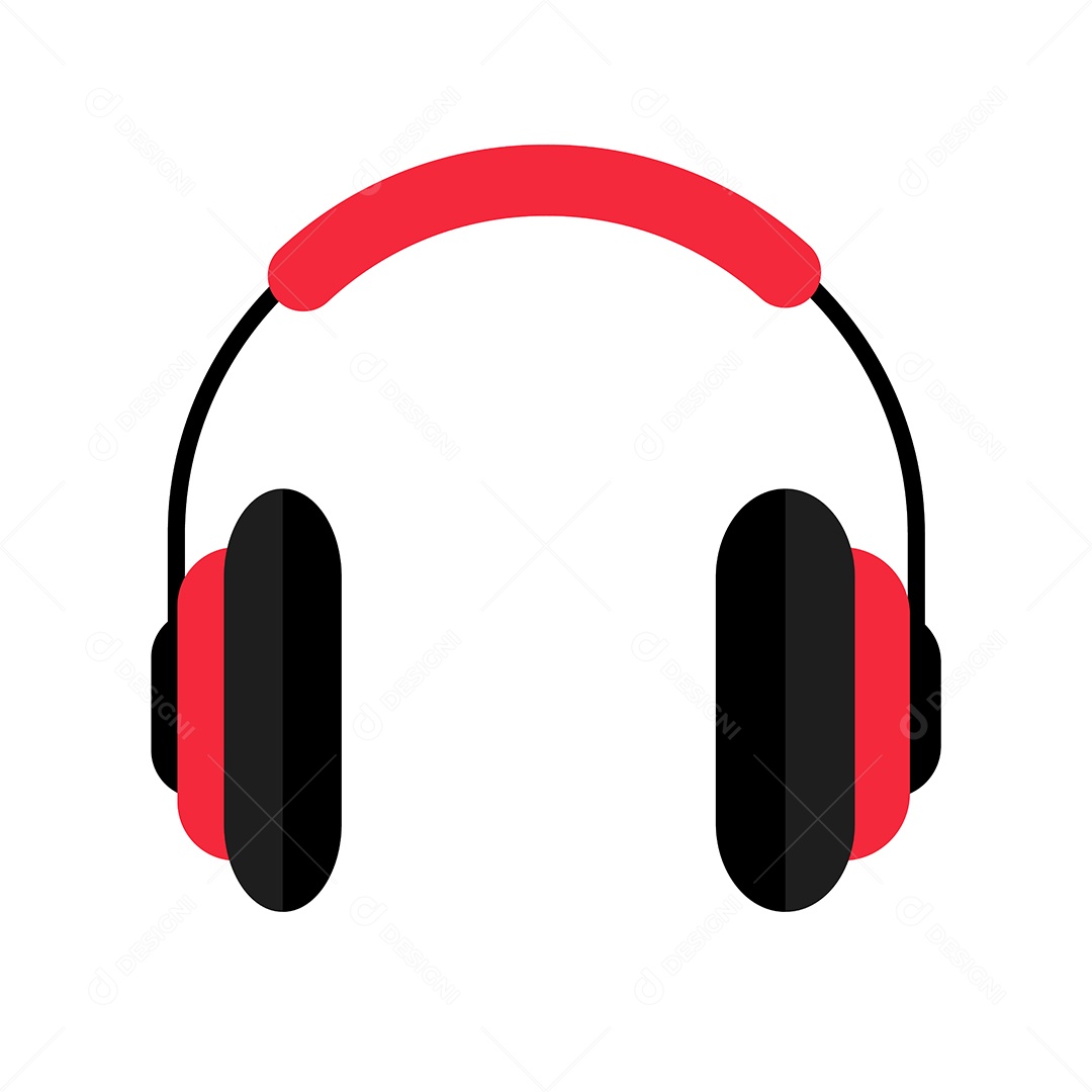 Ilustração de Fone de Ouvido Vetor EPS Editável