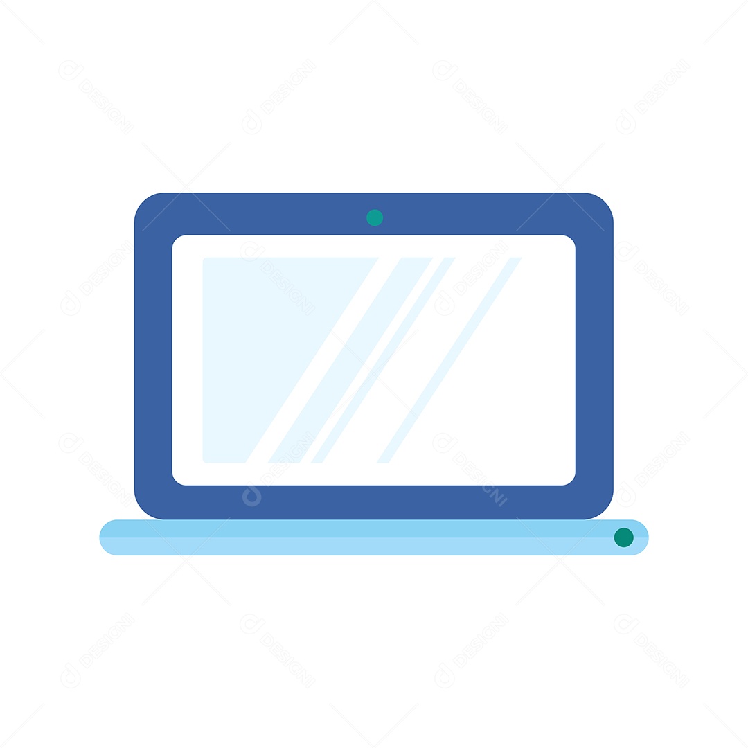 Ilustração de Notebook Vetor EPS Editável