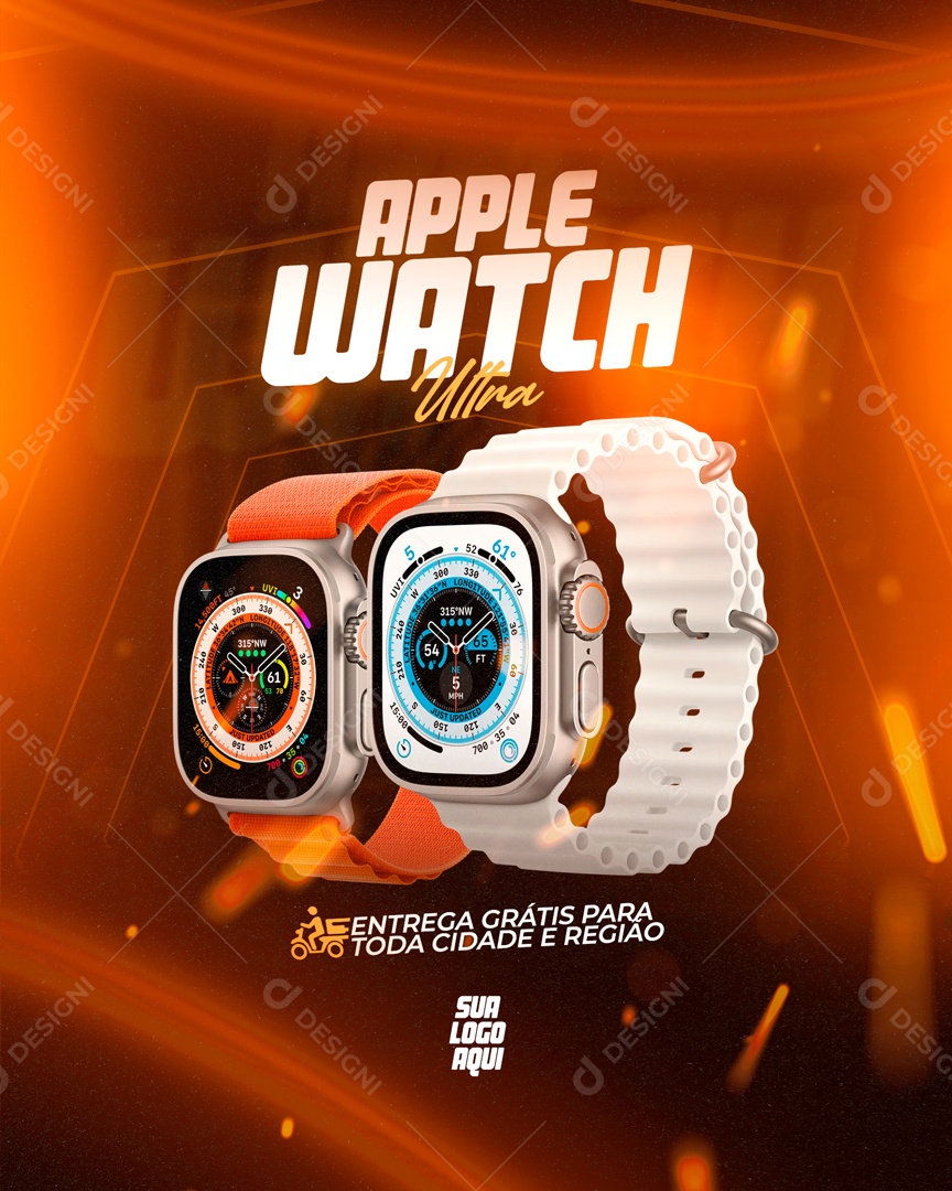 Social Media Story Apple Watch Ultra PSD Editavel