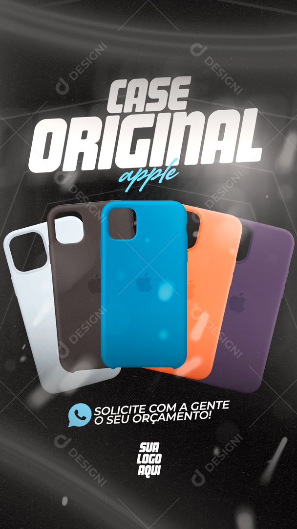 Social Media Story Case Original Apple PSD Editavel