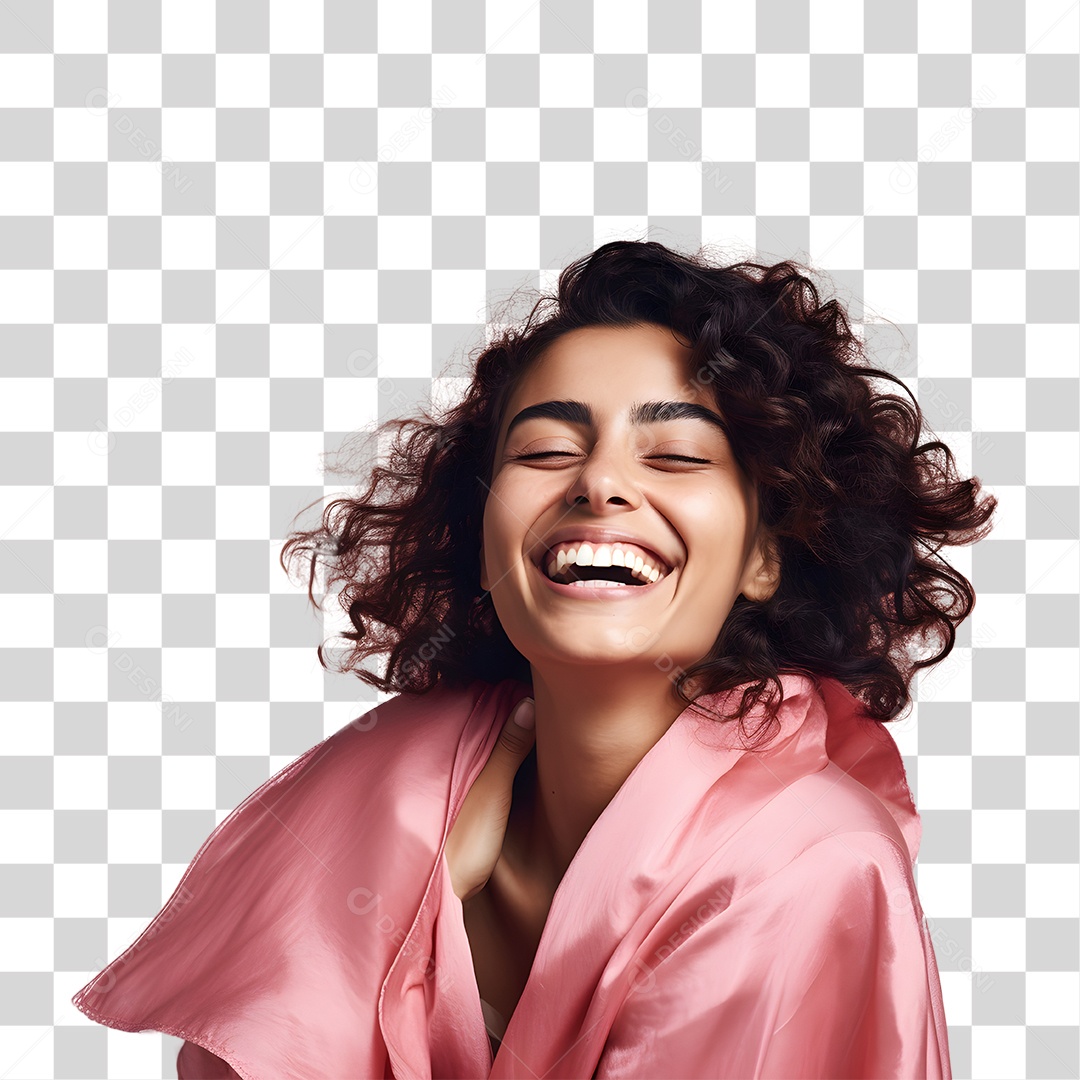 Mulher Morena Sorrindo Dia Das Mães PNG Transparente