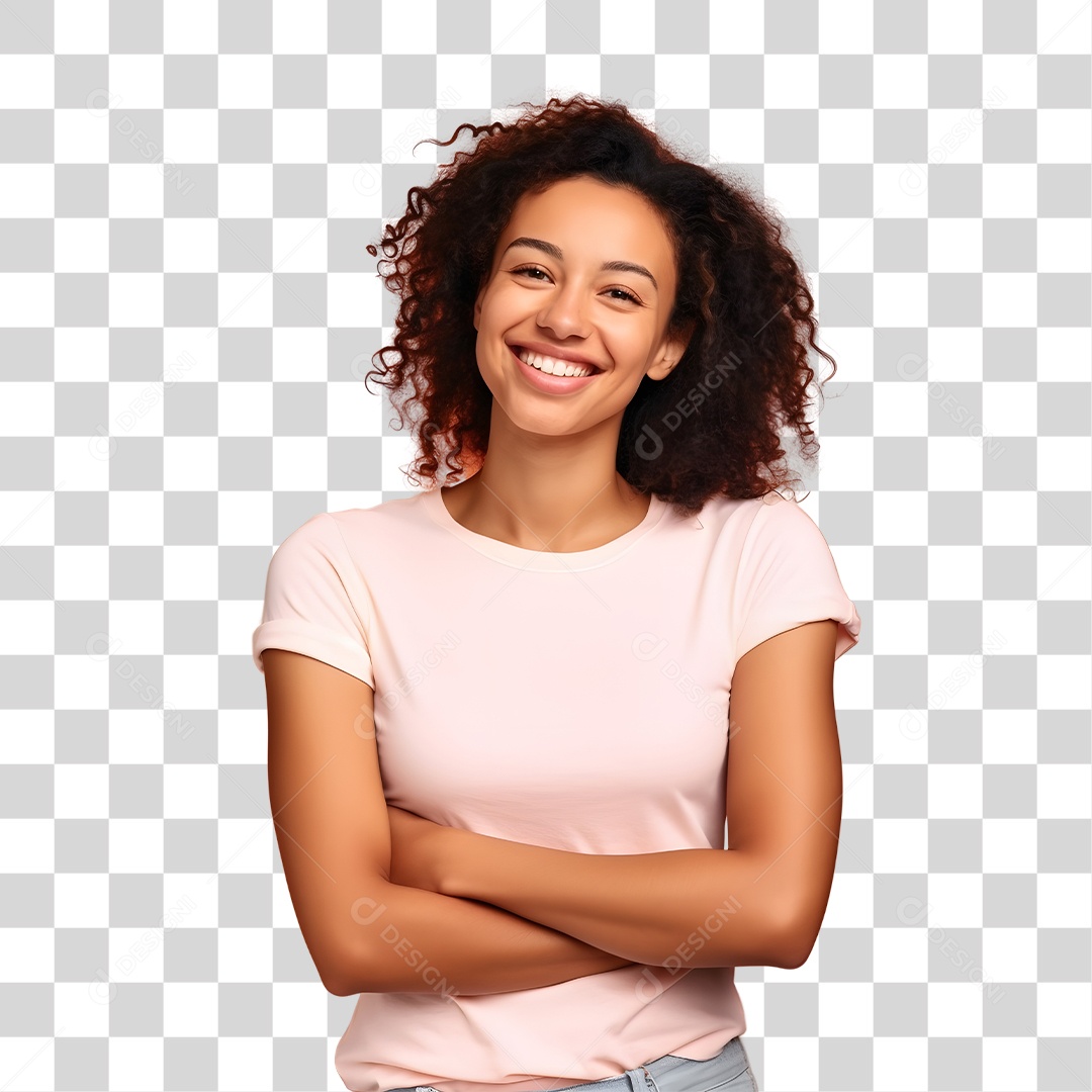 Mulher Negra Sorrindo Dia Das Mães PNG Transparente