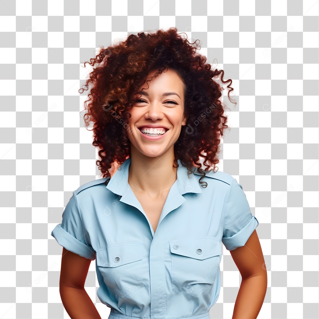 Mulher Ruiva Sorindo Dia Das Mães PNG Transparente