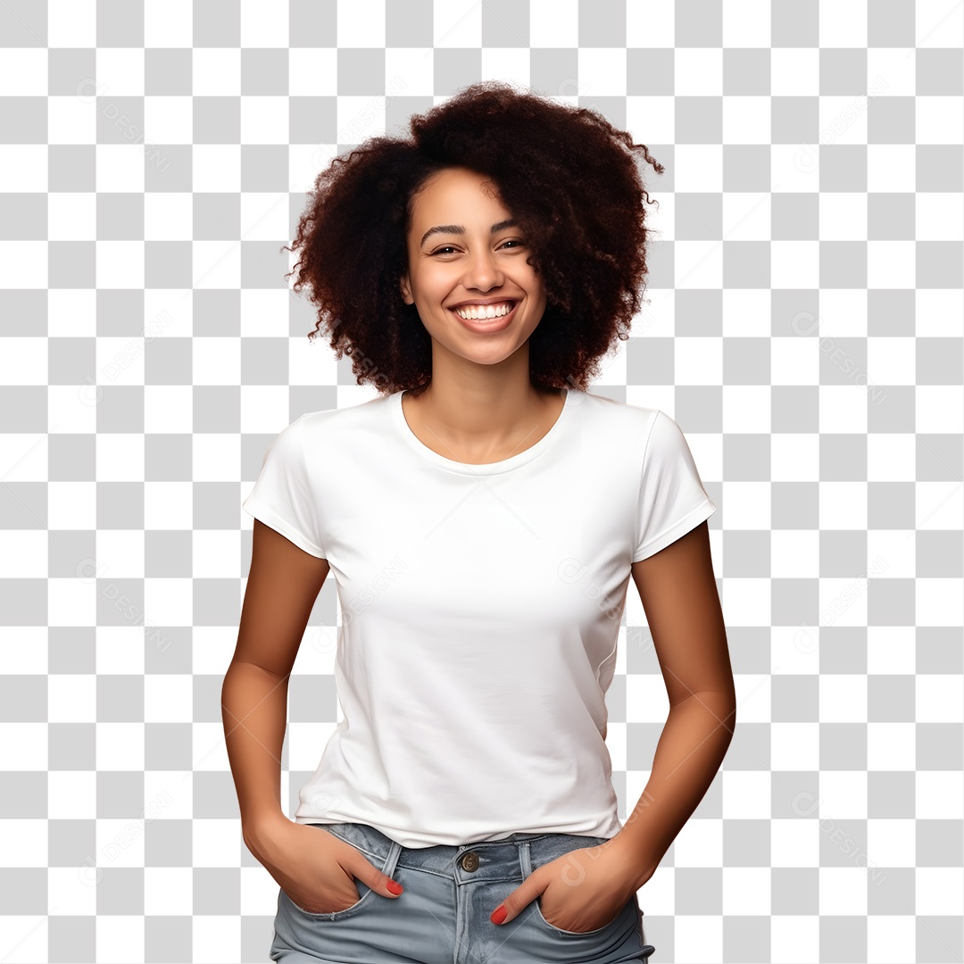 Mulher Negra Sorrindo Dia Das Mães PNG Transparente