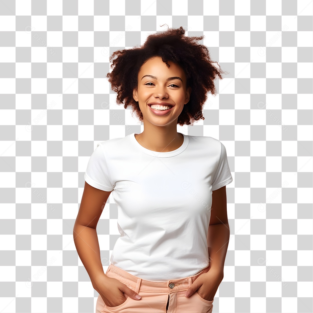 Mulher Negra Sorrindo Dia Das Mães  PNG Transparente