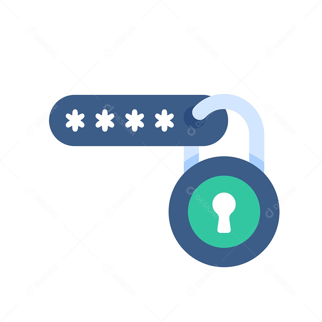 Autenticação Códigos Digitais Para Acessar Proteção De Privacidade Vetor EPS