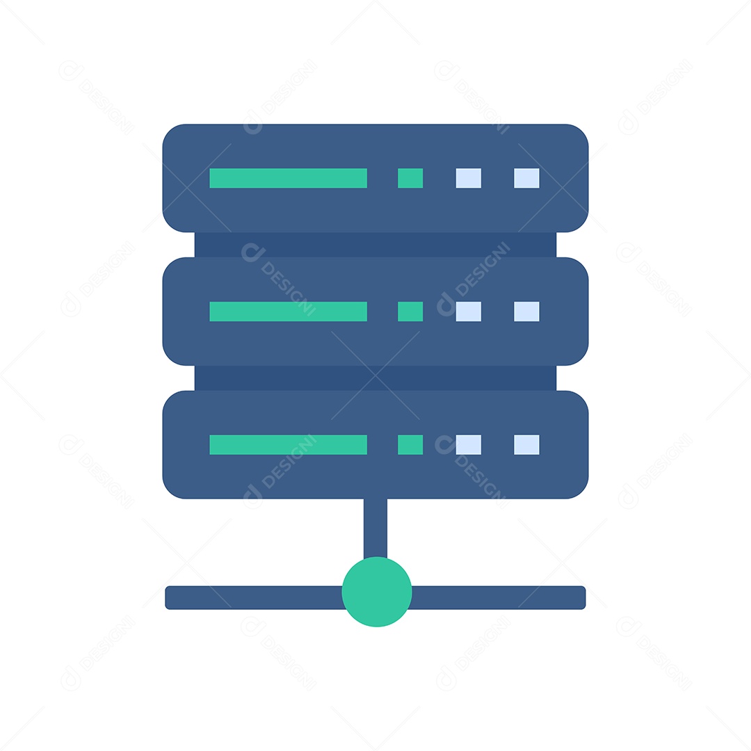 Servidores De Dados Desenho Vetor EPS