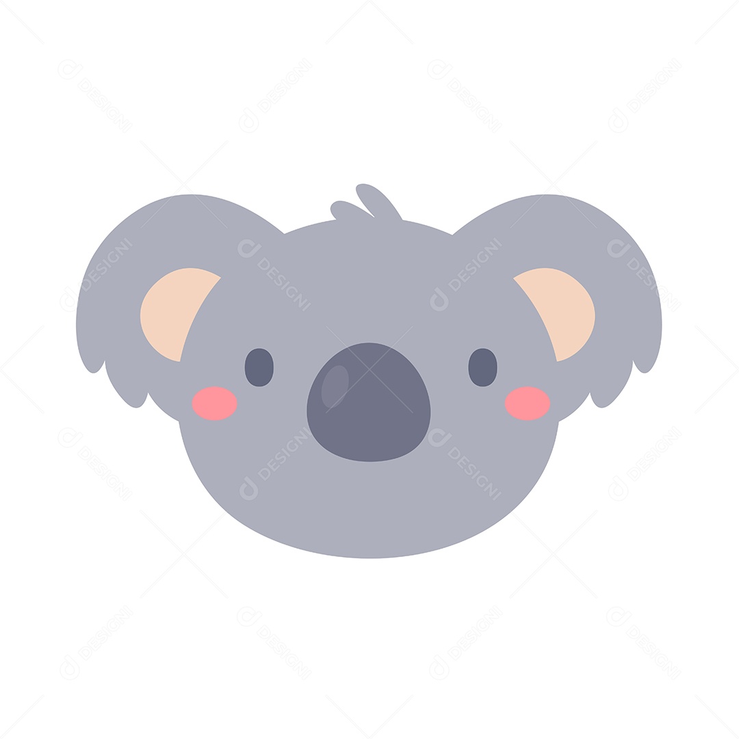 Desenho De Coala Animal Vetor EPS