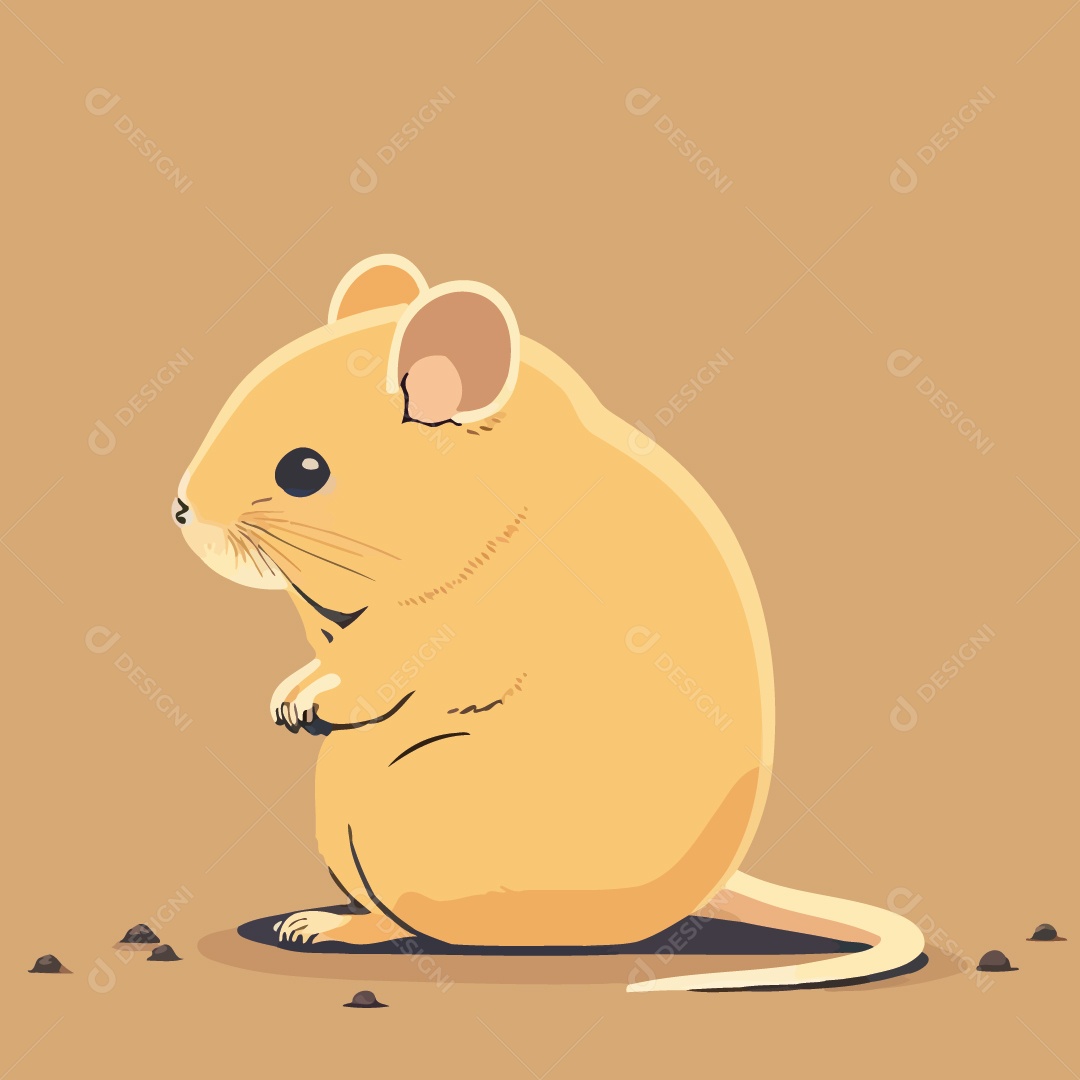 Desenho De Rato Ilustração Vetorial EPS