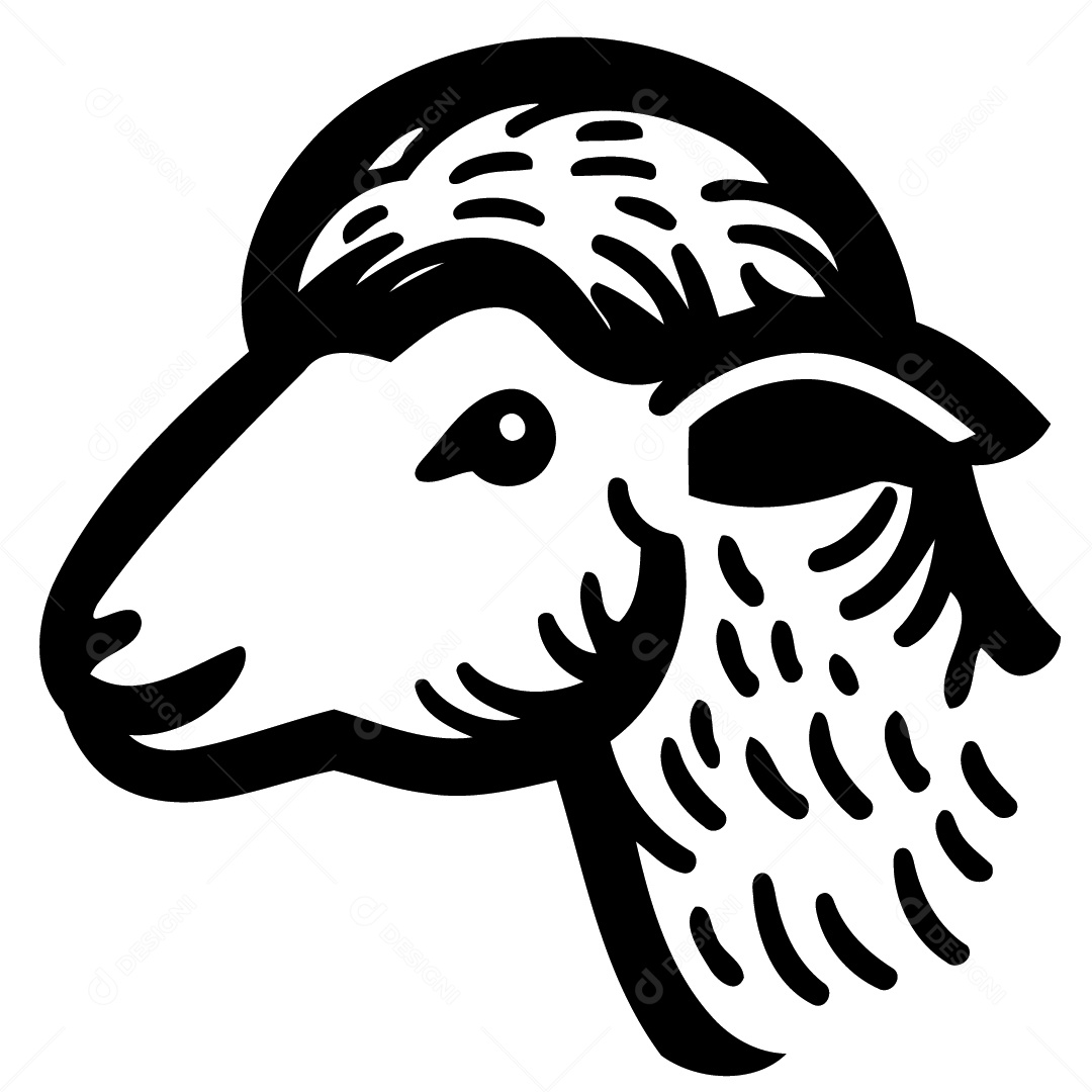 Desenho De Ovelha Ilustração Vetorial EPS