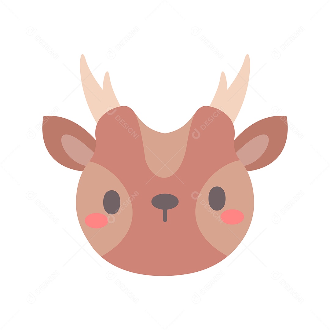 Desenho De Antílope Animal Vetor EPS