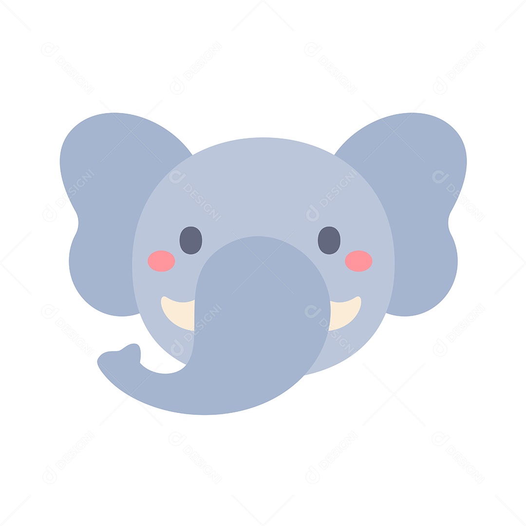 Desenho De Elefante Animal Vetor EPS