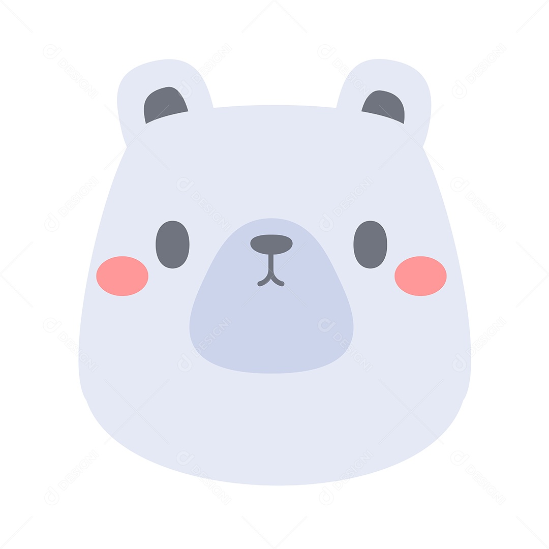 Desenho De Urso Polar Animal Vetor EPS