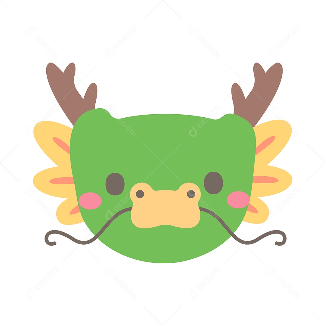 Desenho De Dragão Animal Vetor EPS