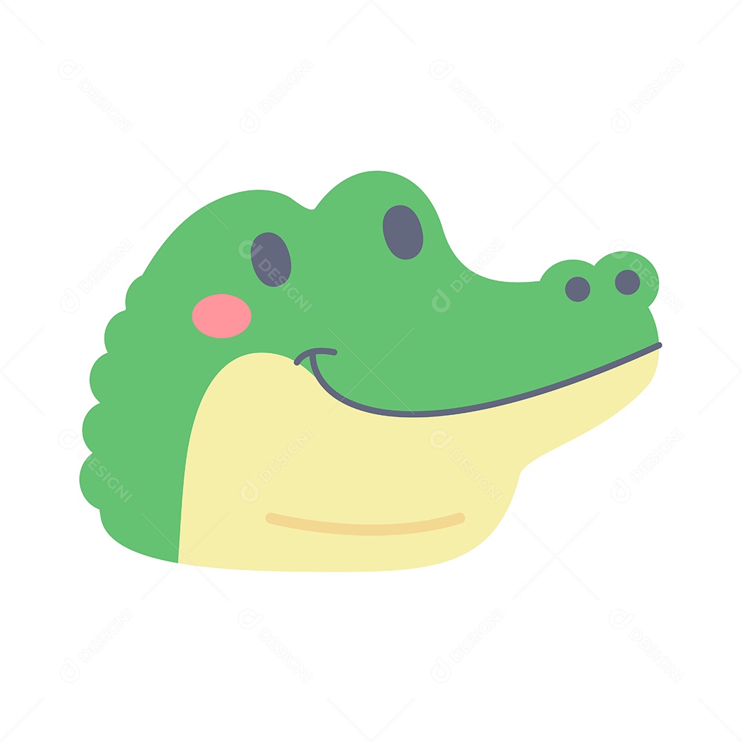 Desenho De Crocodilo Animal Vetor EPS