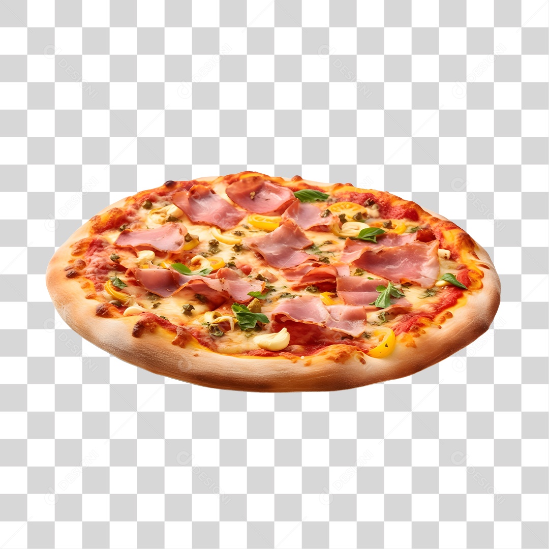 Deliciosa Pizza Tabua De Madeira PNG Transparente