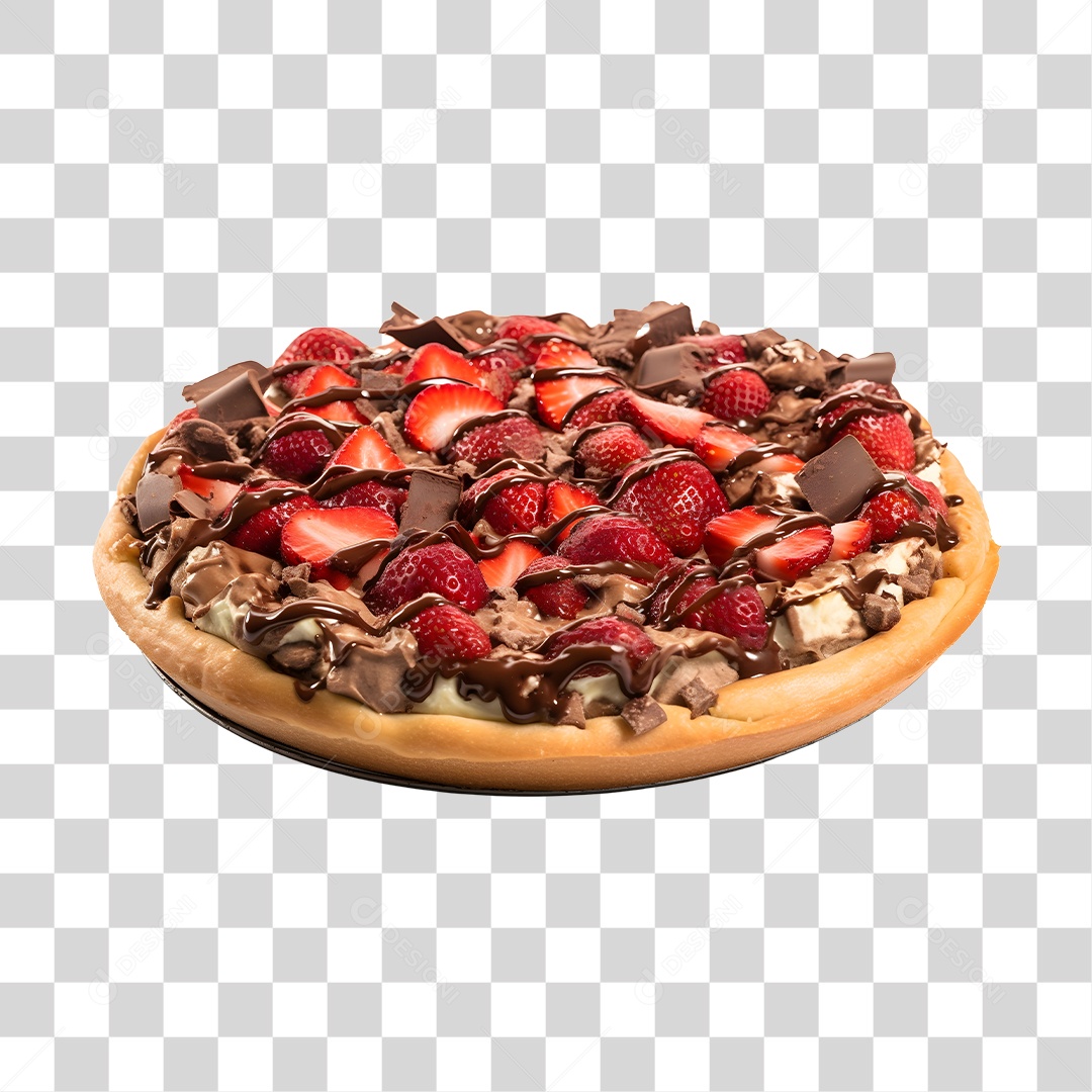 Deliciosa Pizza De Chocolate Tabua De Madeira PNG Transparente