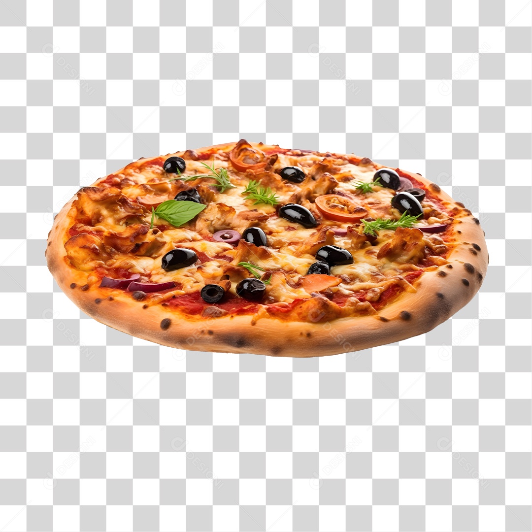Deliciosa Pizza Tabua De Madeira PNG Transparente