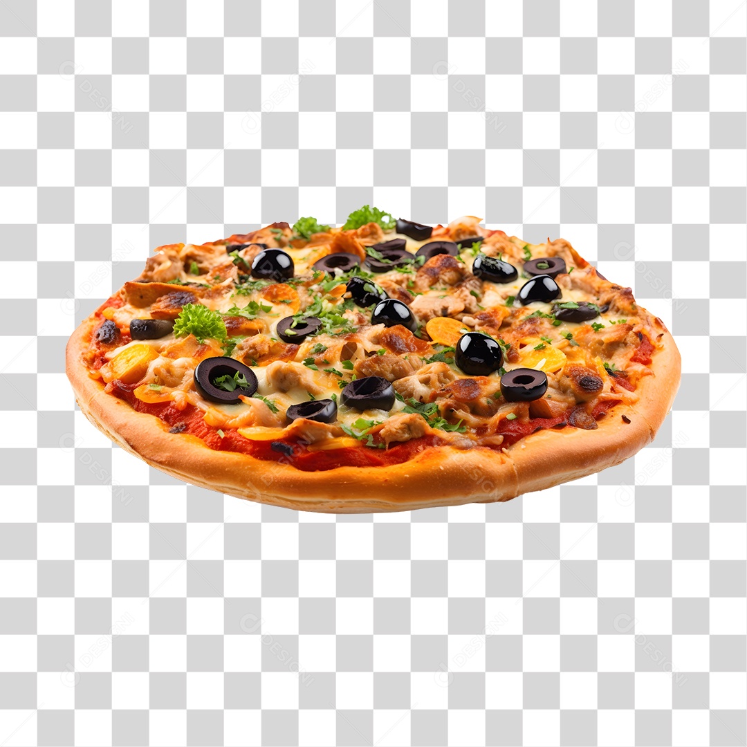 Deliciosa Pizza Tabua De Madeira PNG Transparente