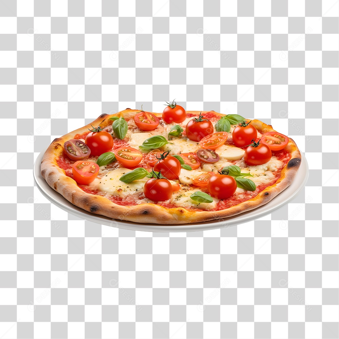 Deliciosa Pizza Tabua De Madeira PNG Transparente