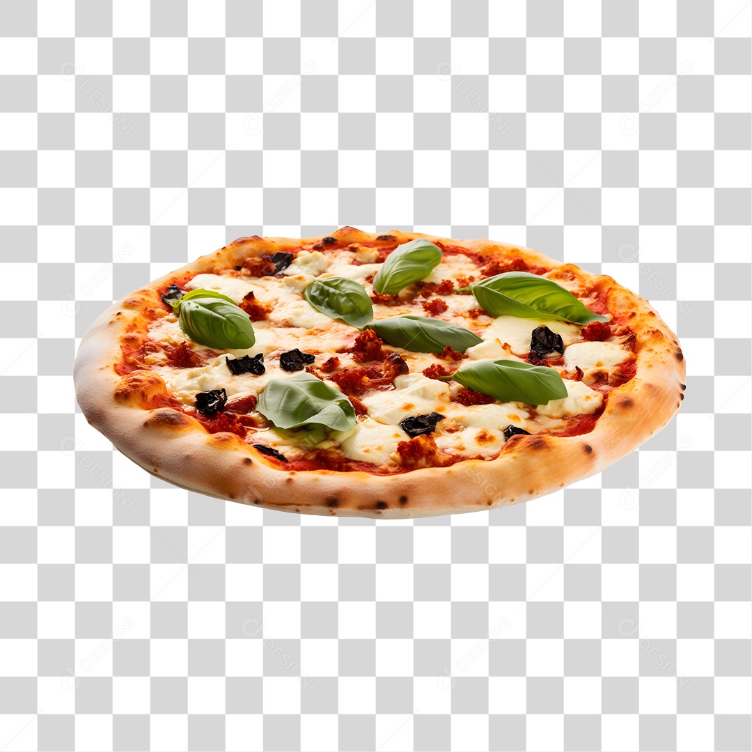 Deliciosa Pizza Tabua De Madeira PNG Transparente