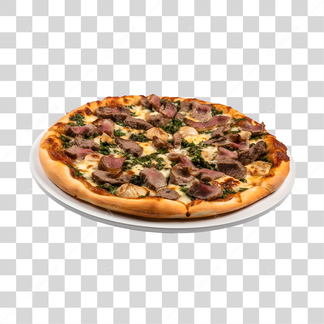 Deliciosa Pizza Tabua De Madeira PNG Transparente