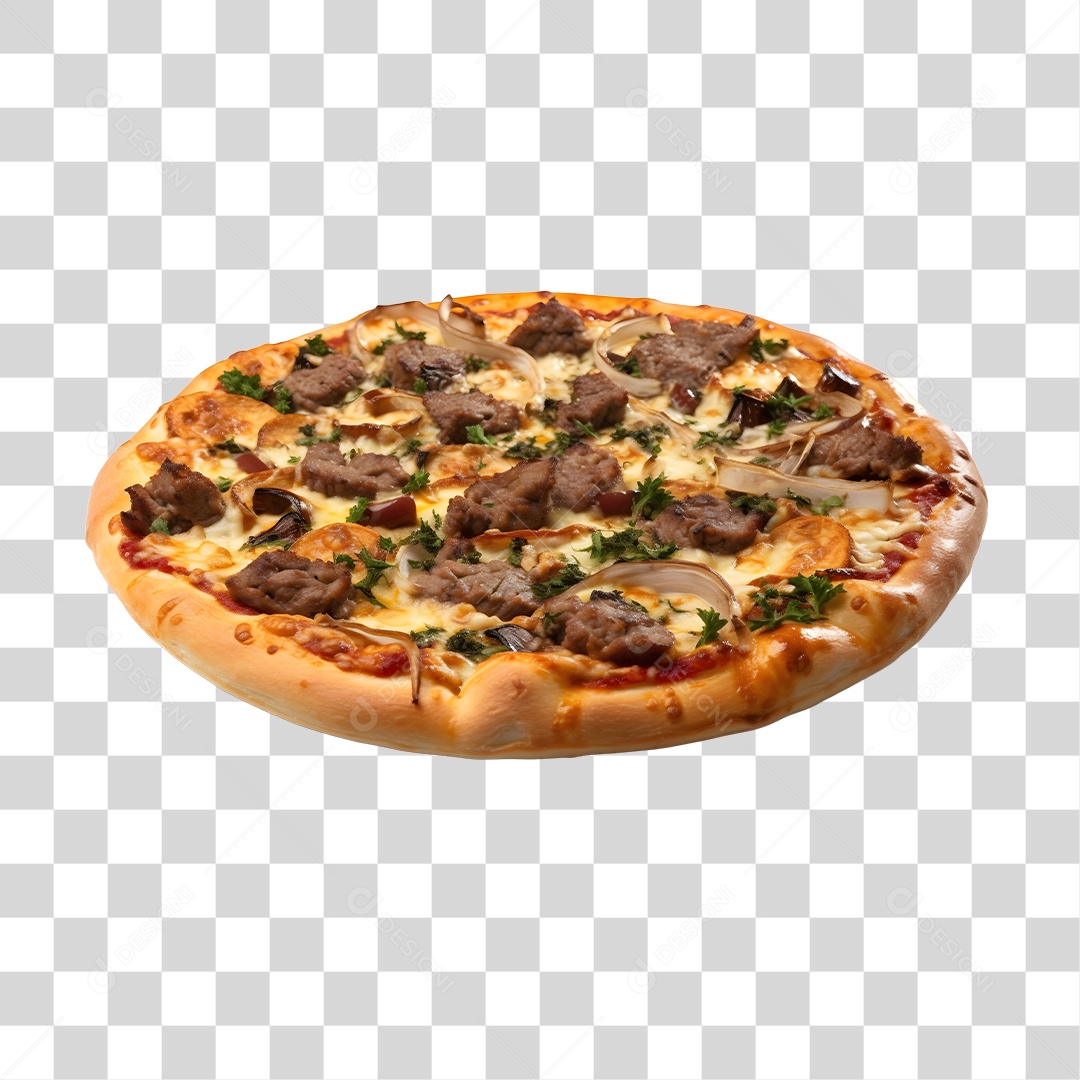 Deliciosa Pizza Tabua De Madeira PNG Transparente