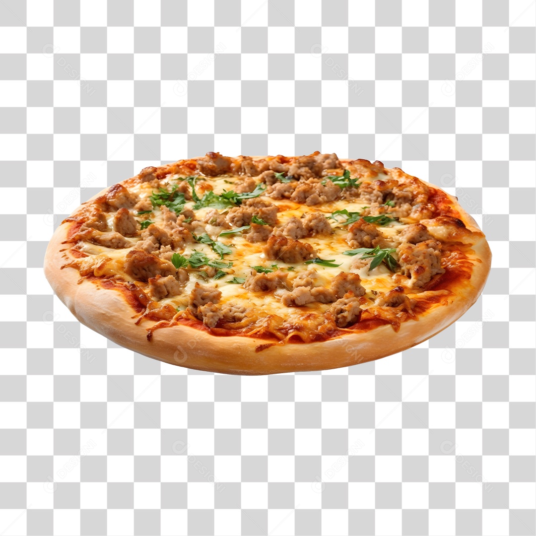 Deliciosa Pizza Tabua De Madeira PNG Transparente