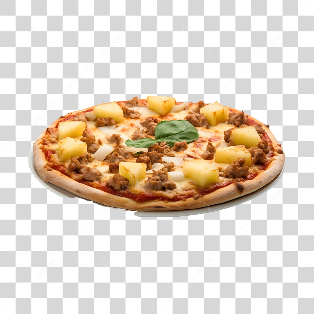 Deliciosa Pizza Tabua De Madeira PNG Transparente