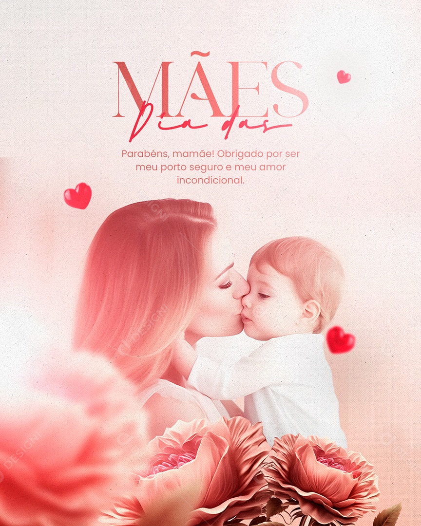 Dia Das Mães Obrigado Por Ser Meu Porto Seguro Social Media PSD Editavel
