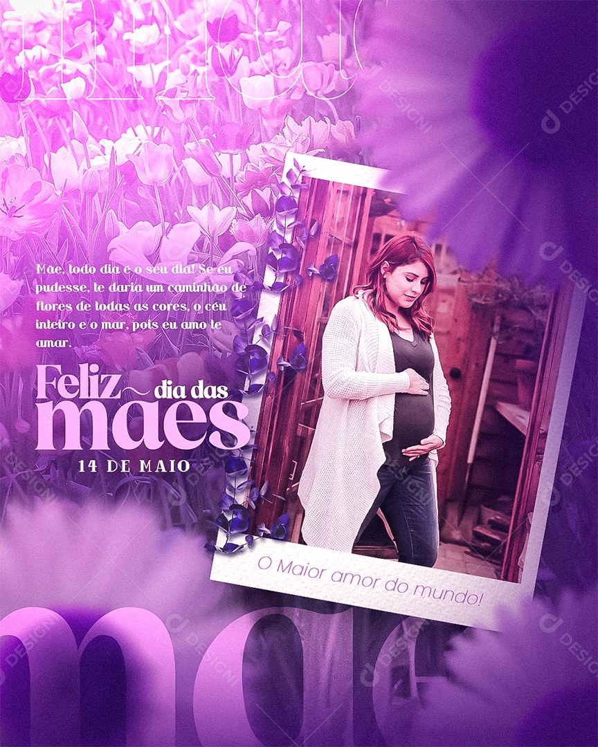 Social Media Feed Feliz Dia Das Mães Te Daria Um Caminho De Flores PSD Editavel