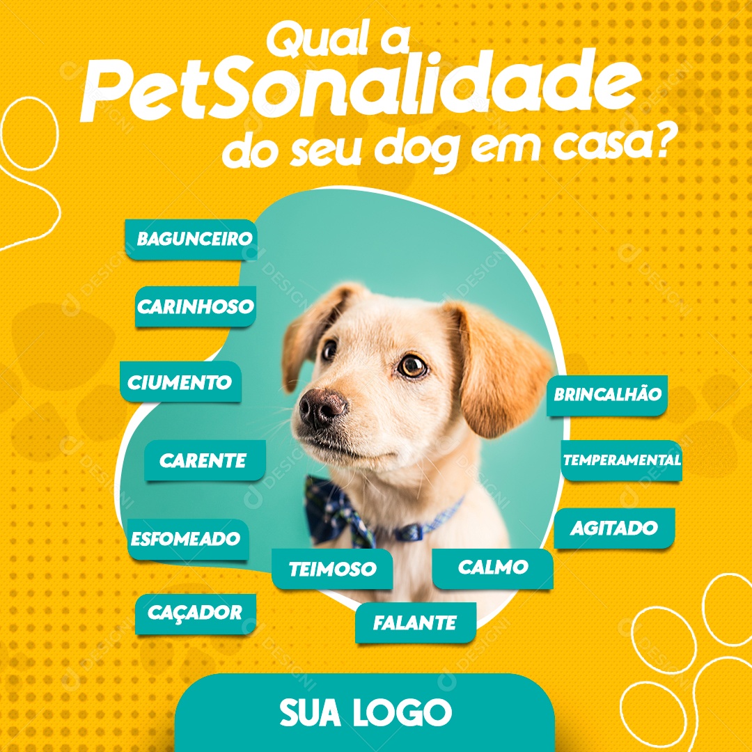 Social Media Qual a Petsonalidade PSD Editavel