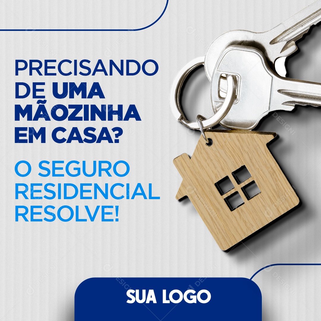 Social Media Precisando De Uma Mãozinha Em Casa PSD Editavel