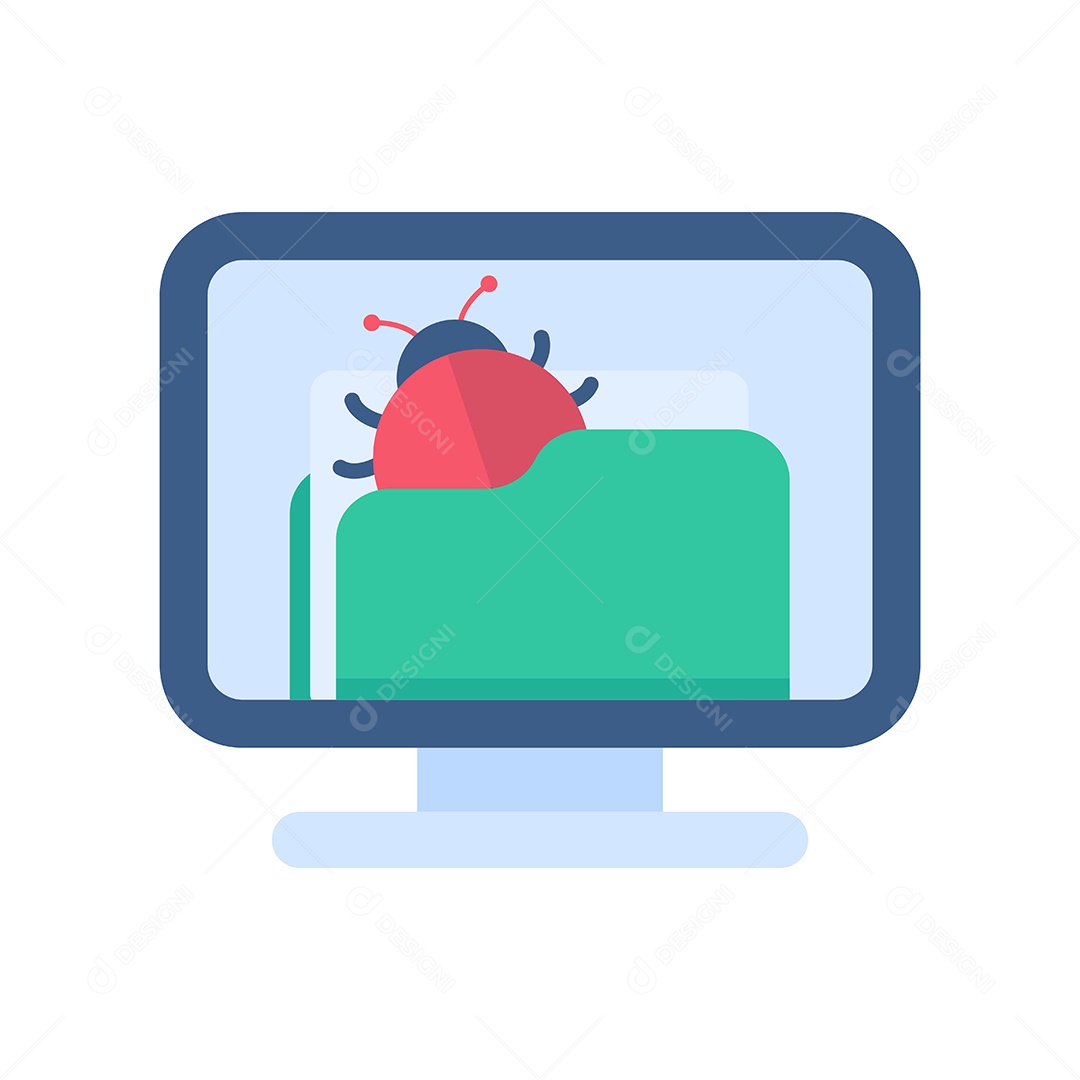 Proteção Contra Vírus De Computador De Hackers Desenho Vetor EPS