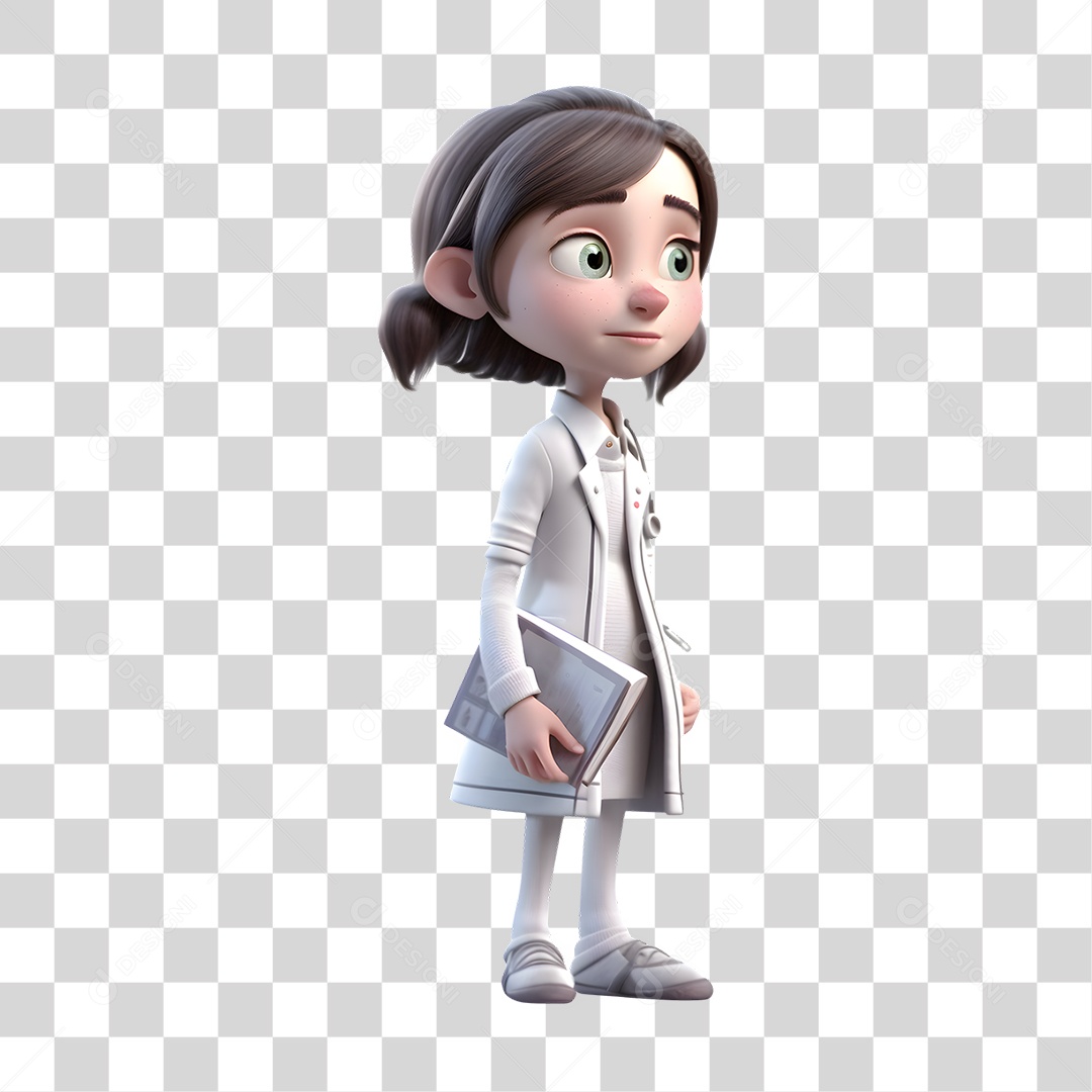 Enfermeira 3D PNG Transparente