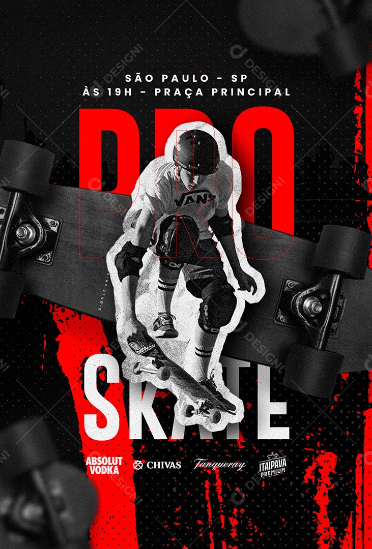 Flyer De Skate Social Media PSD Editável