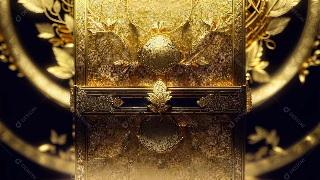 Imagem realista livro dourado.