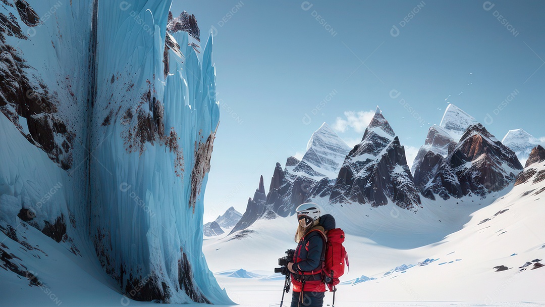 imagem realista de montanhas.