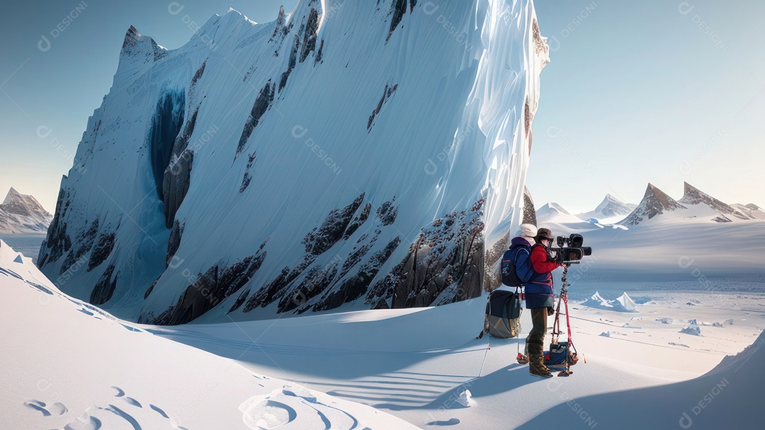 imagem realista de montanhas.