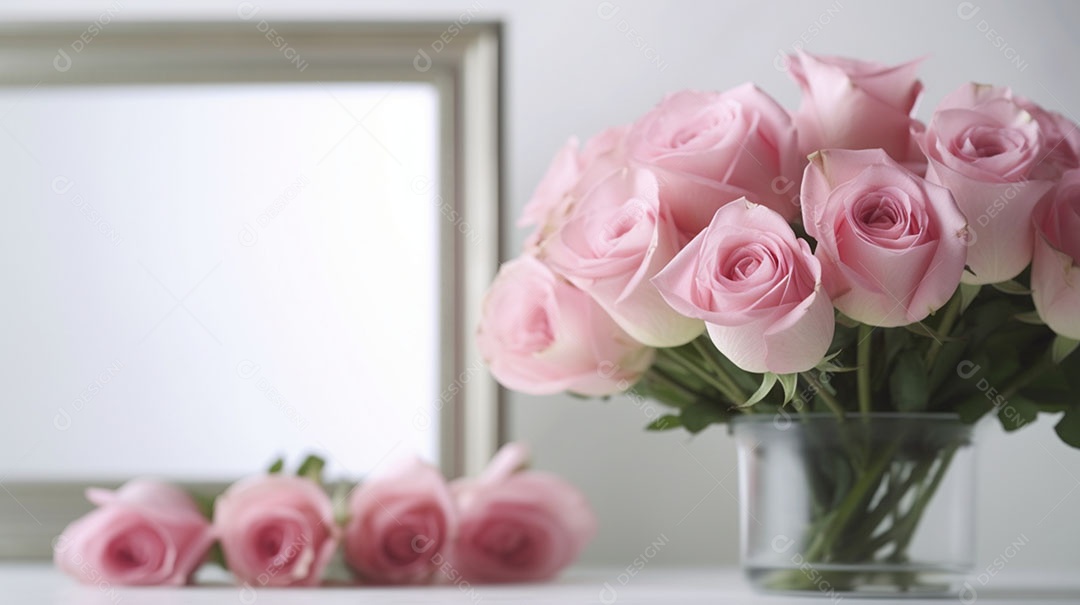 Lindo buquê de Flores sobre fundo isolado