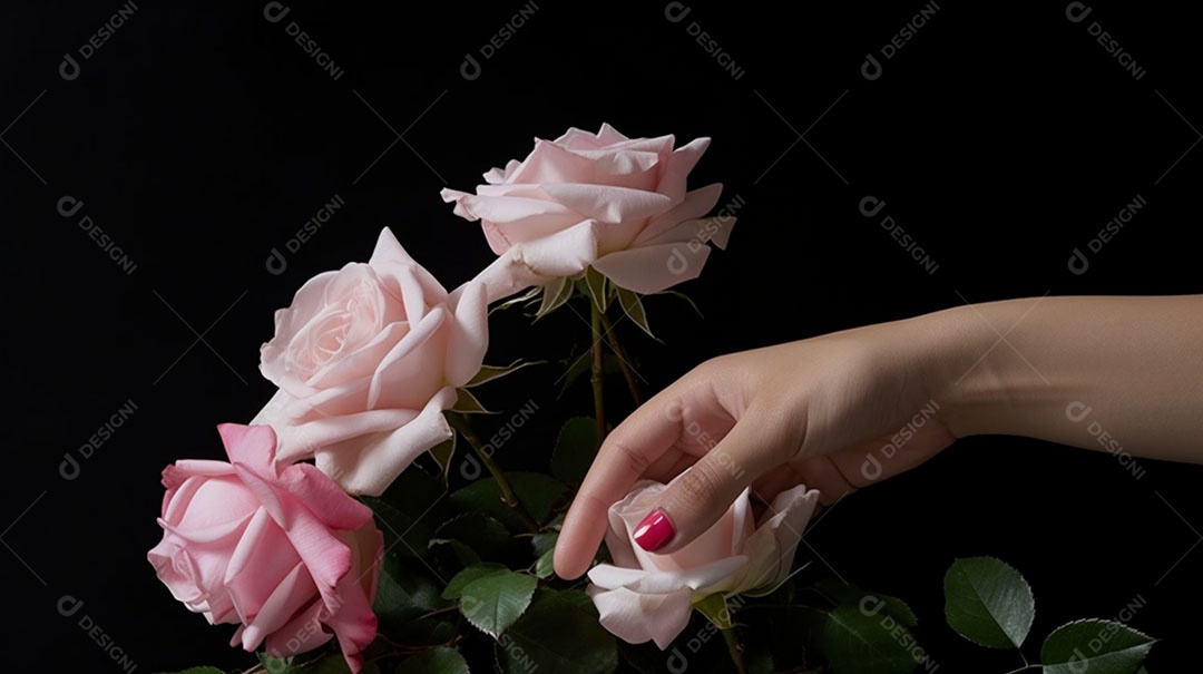 Lindo buquê de Flores sobre fundo isolado