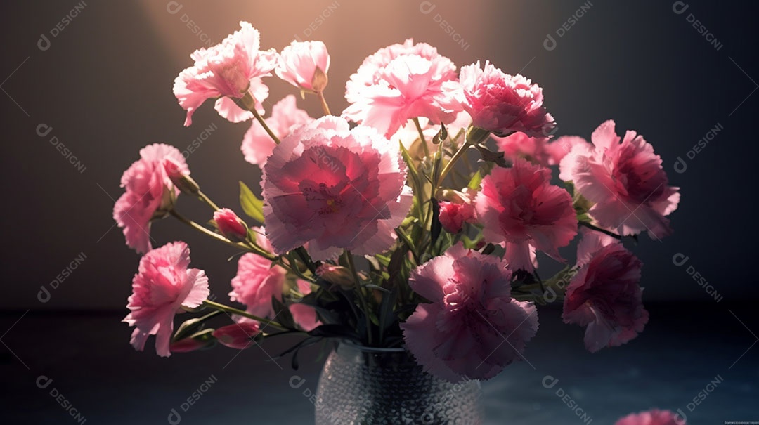 Lindo buquê de Flores sobre fundo isolado